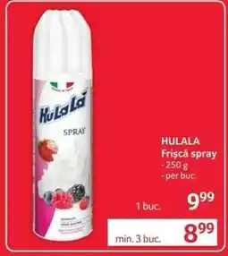 Selgros HULALA Frișcă spray Ofertă