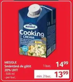 Selgros MEGGLE Smântână de gătit 20% UHT Ofertă