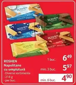 Selgros ROSHEN Napolitane cu umplutură Ofertă