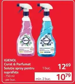 Selgros IGIENOL Curat & Parfumat Soluție spray pentru suprafețe Ofertă