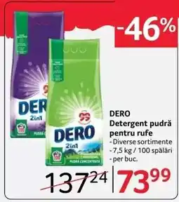 Selgros DERO Detergent pudră pentru rufe Ofertă