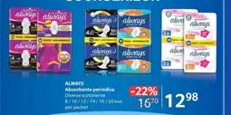 Selgros ALWAYS ABSORBANTE PERIODICE Ofertă