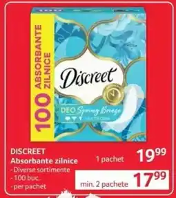 Selgros DISCREET Absorbante zilnice Ofertă