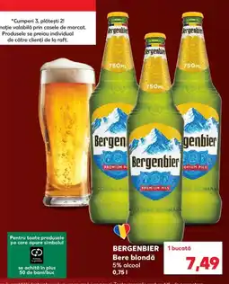 Kaufland Bergenbier Bere blondă Ofertă