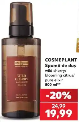 Kaufland Cosmeplant spumă de duș wild cherry/blooming citrus/pure elixir Ofertă