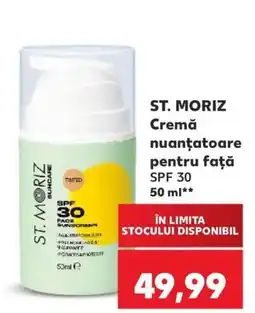 Kaufland St. Moriz cremă nuanțatoare pentru față Ofertă
