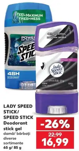Kaufland Lady Speed Stick/Speed Stick Deodorant stick gel Ofertă