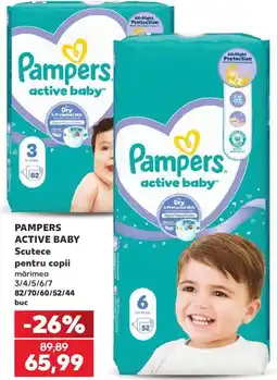 Kaufland Pampers active baby Ofertă