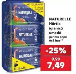 Kaufland Naturelle Hartie igienica umeda pentru copii Ofertă