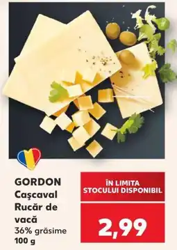 Kaufland Gordon cașcaval rucăr de vacă Ofertă
