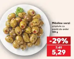 Kaufland Măsline verzi umplute cu pastă de ardei Ofertă