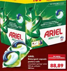 Kaufland Ariel detergent capsule pentru rufe mountain spring color Ofertă