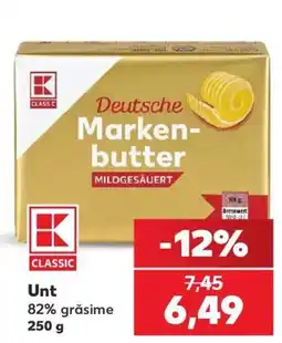Kaufland K classic deutsche markenbutter mildgesauert Ofertă