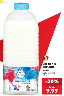 Kaufland Vreau din România Lapte Ofertă