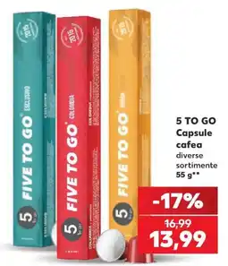 Kaufland Five to Go Capsule cafea diverse sortimente Ofertă
