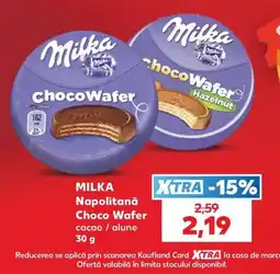 Kaufland Milka Choco Wafer Ofertă