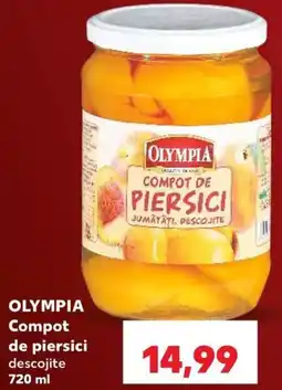 Kaufland Olympia compot de piersici descojite Ofertă