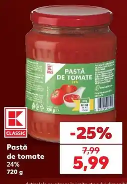 Kaufland K classic pastă de tomate Ofertă