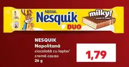 Kaufland Nesquik napolitană ciocolată cu lapte/cremă cacao Ofertă