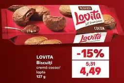 Kaufland Lovita biscuiti cremă cacao/lapte Ofertă