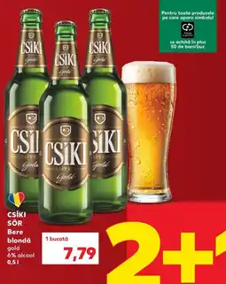 Kaufland Csiki sor bere blondă gold Ofertă