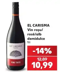 Kaufland El Carisma vin roșu/ rosé/alb demidulce Ofertă