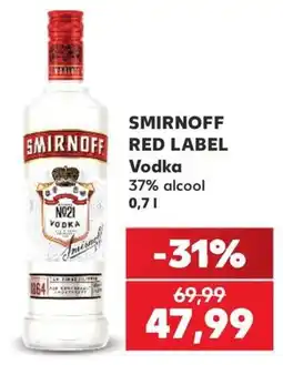 Kaufland Smirnoff red label vodka Ofertă