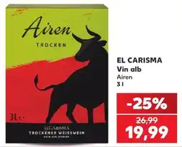Kaufland El Carisma Vin alb Airen Ofertă