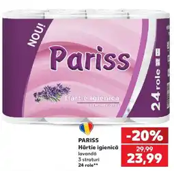 Kaufland Pariss hârtie igienică lavandă Ofertă
