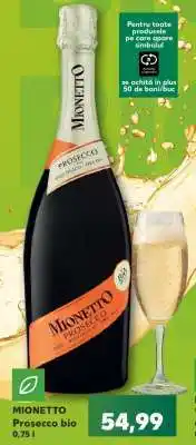 Kaufland Mionetto Prosecco bio Ofertă