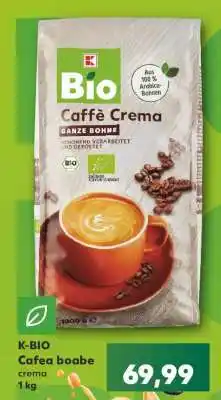 Kaufland K-BIO Cafea boabe crema Ofertă