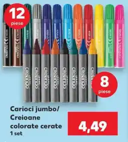 Kaufland Carioci jumbo/Creioane colorate cerate Ofertă