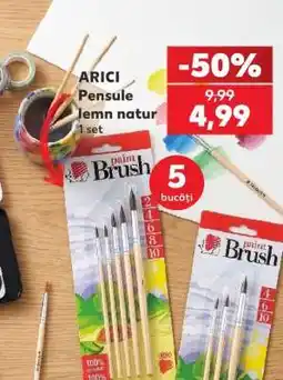 Kaufland ARICI Pensule lemn natur Ofertă