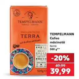 Kaufland TEMPELMANN Cafea măcinată terra 500 g Ofertă