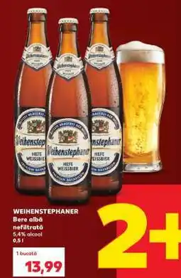 Kaufland Weihenstephaner Bere albă nefiltrată Ofertă