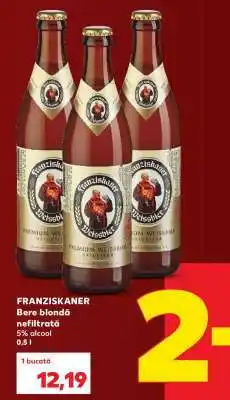 Kaufland FRANZISKANER Bere blondă nefiltrată Ofertă