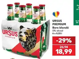 Kaufland URSUS PREMIUM Bere blondă Ofertă