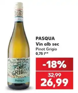 Kaufland PASQUA Vin alb sec Ofertă