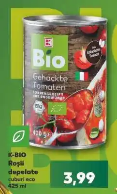 Kaufland K-BIO Roșii depelate Ofertă