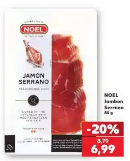 Kaufland NOEL Jambon Serrano 80 g Ofertă