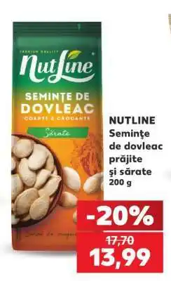 Kaufland NUTLINE Semințe de dovleac prăjite și sărate 200 g Ofertă