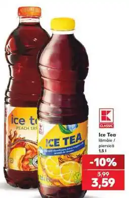 Kaufland Ice Tea lămâie / piersică Ofertă