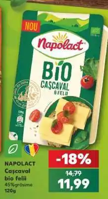 Kaufland NAPOLACT Cașcaval bio felii Ofertă