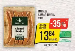 Mega Image Maestro Cârnați Subțiri Ofertă