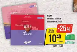 Mega Image Milka praline, diverse sortimente Ofertă