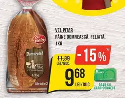 Mega Image Vel Pitar Pâine Domnească, Feliată Ofertă