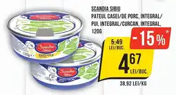 Mega Image Scandia Sibiu pateul casei/de porc, integral/pui, integral/curcan, integral Ofertă