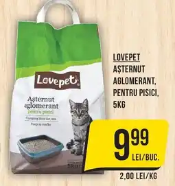 Mega Image Lovepet așternut aglomerant pentru pisici Ofertă