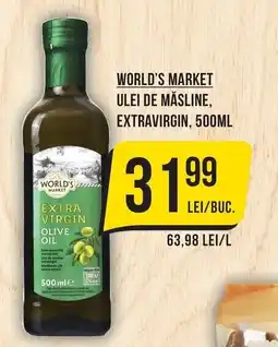 Mega Image World's Market ulei de măsline, extravirgin Ofertă