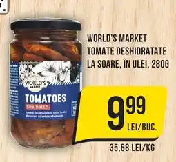 Mega Image World's Market Tomate Deshidratate La Soare, În Ulei Ofertă